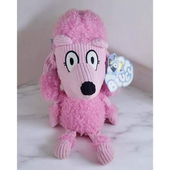 Bluey Coco Corduroy Pillow Buddy Pink Plush Stuffed Animal Stuffy 14" NWT - Picture 1 of 11